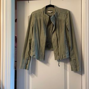 Peyton Jensen cropped bomber jacket size medium